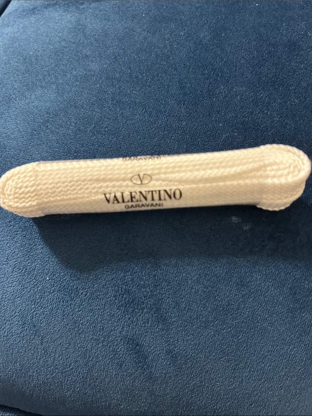 Valentino Cream Knit Eyewear Sleeve with Logo